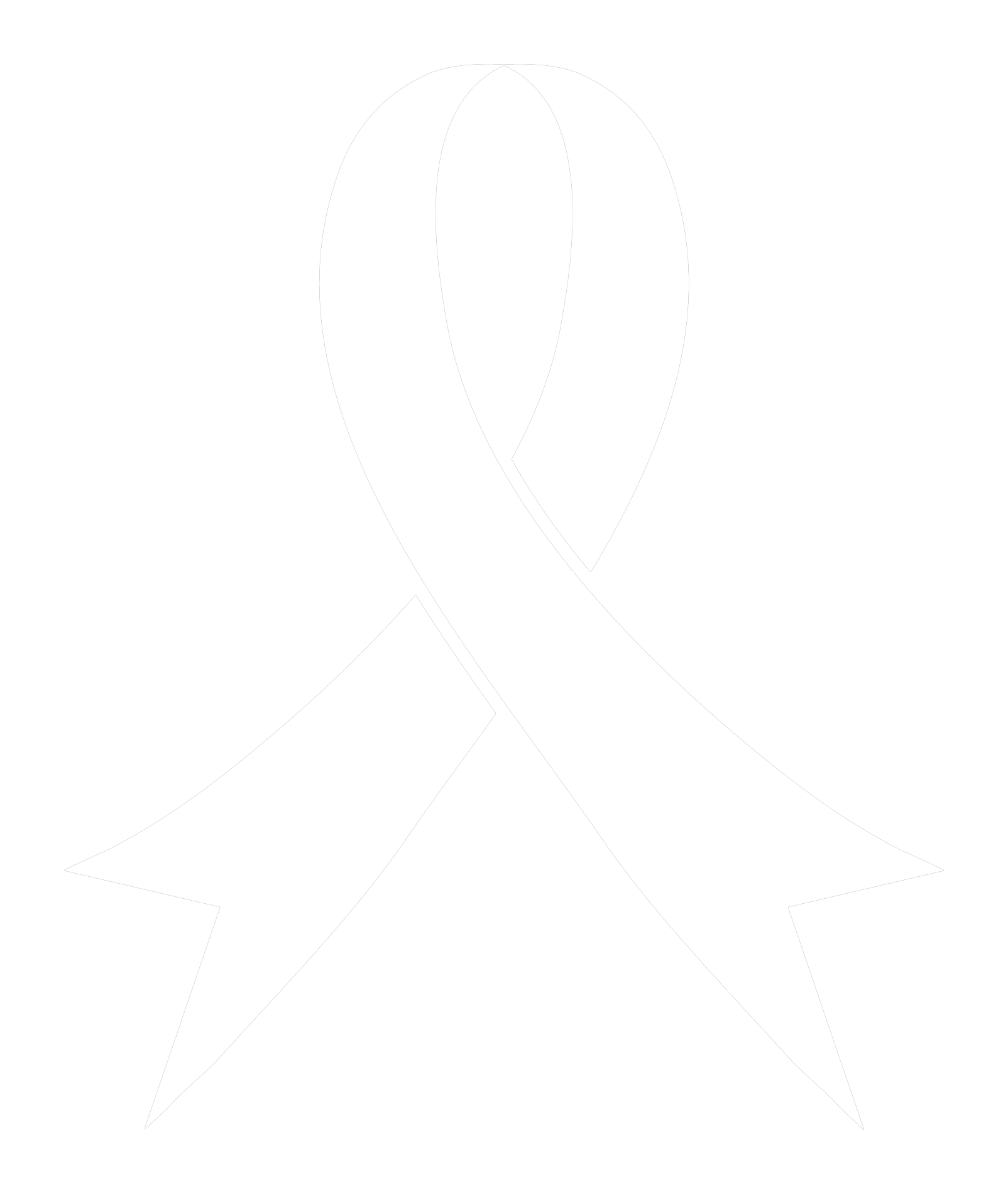 Lung cancer awareness ribbon