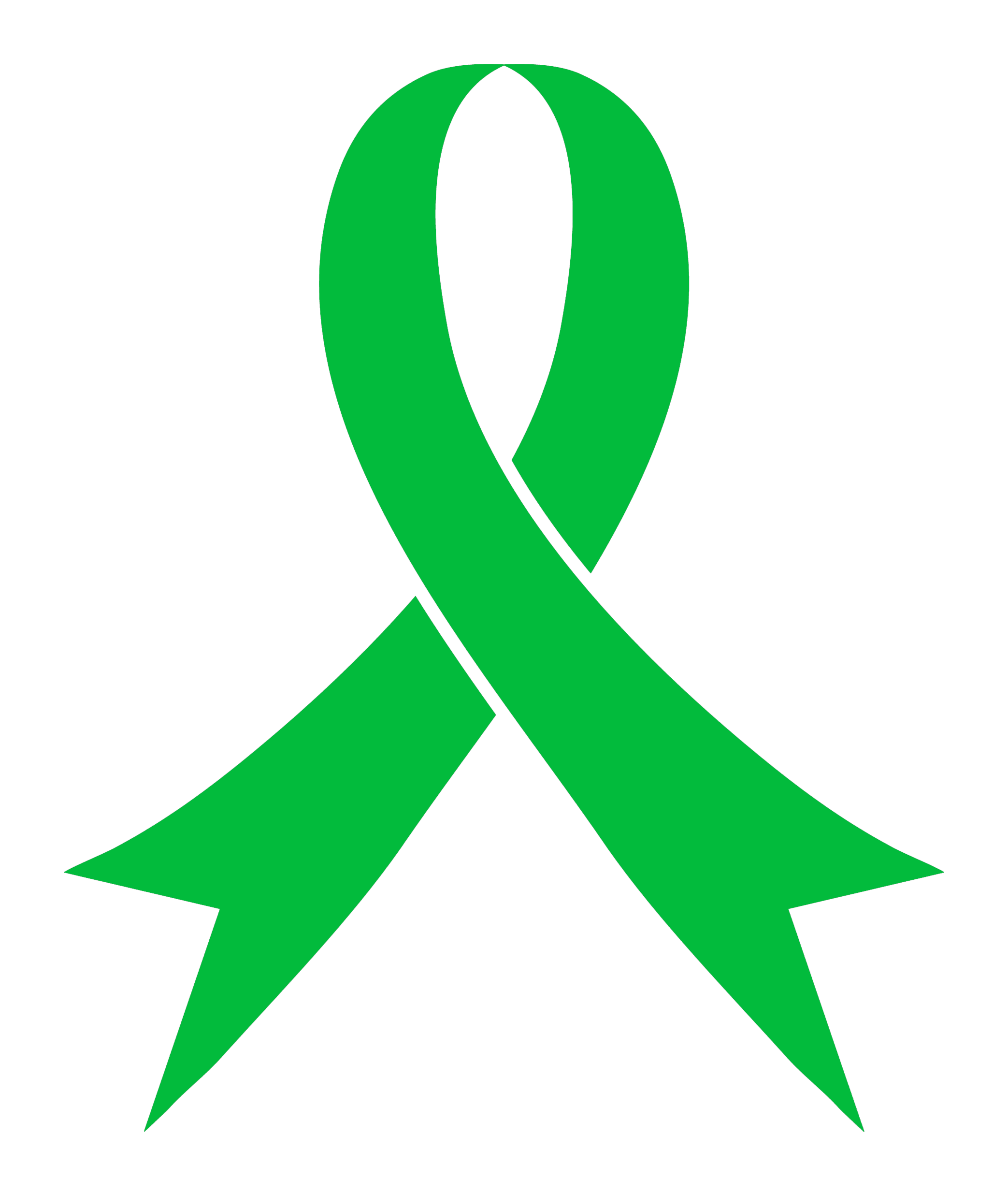 Organ donation awareness ribbon