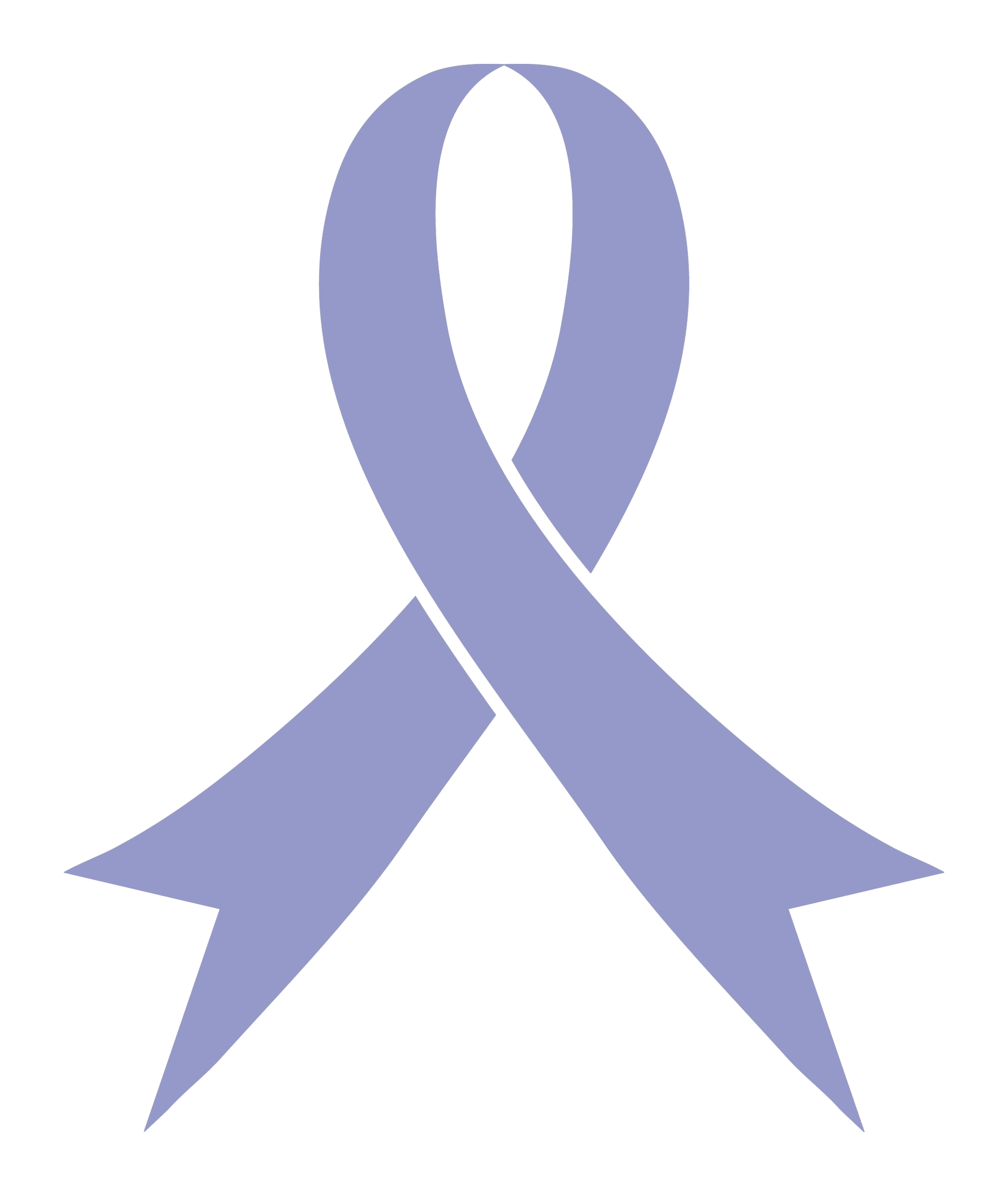 Pulmonary hypertension awareness ribbon