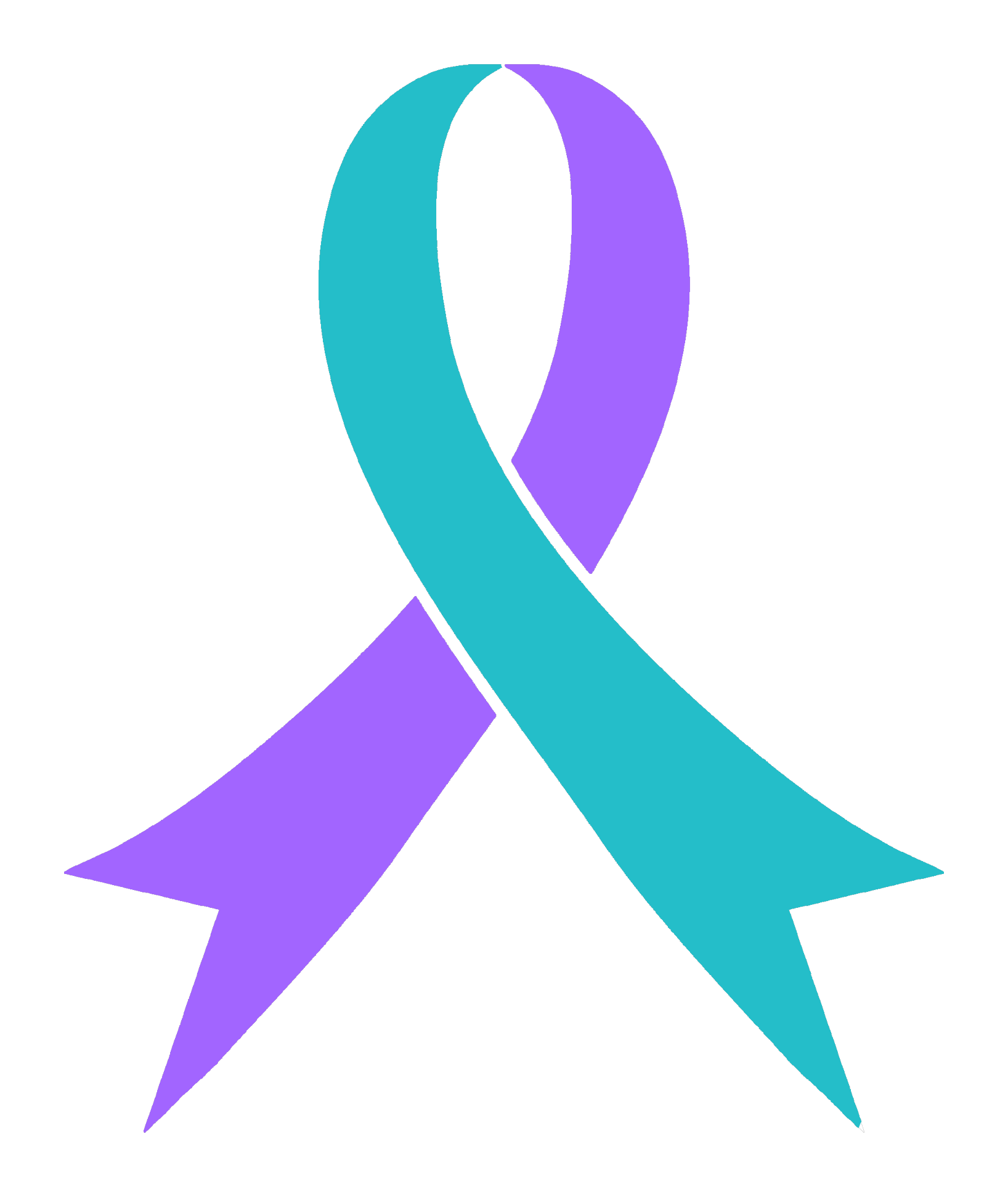 Suicide prevention and remembrance ribbon