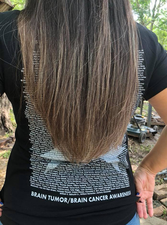 Customer wearing a NamesWear Story Shirt